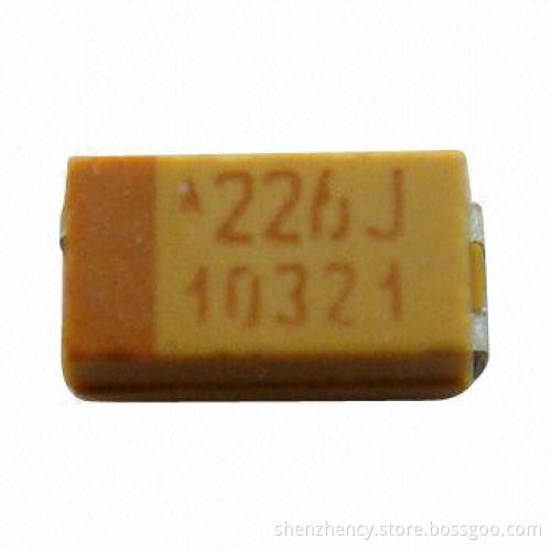 Solid Tantalum Capacitor, TAJA226K006RNJ, Suitable for Military Equipment and Computers
